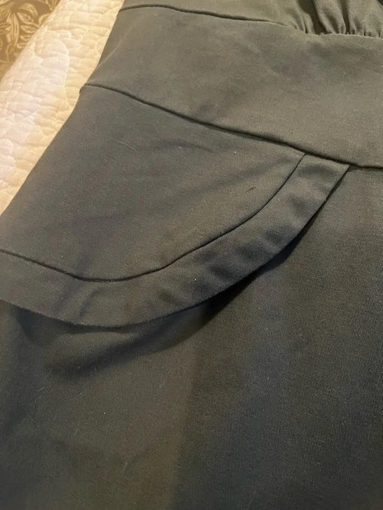 Lindy Bop dark green cotton wiggle dress UK18 US14 EUC - Picture 5 of 8